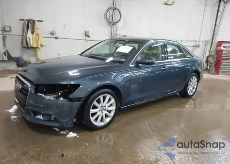 2014 Audi A6 3.0T Premium Plus z USA, uszkodzony, nr VIN WAUFGAFC3EN144324